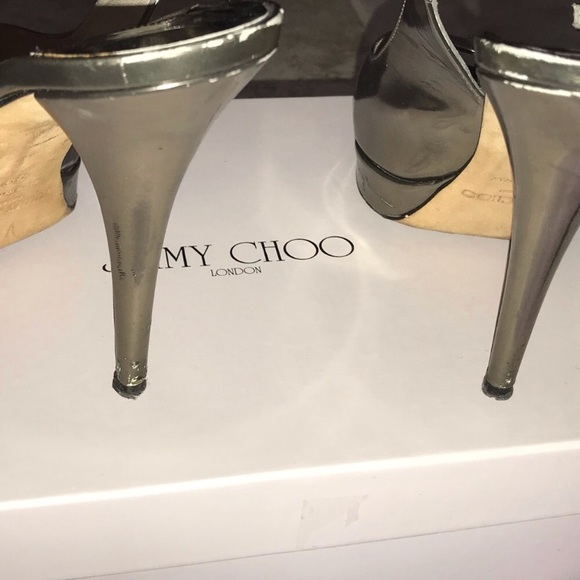 Jimmy Choo Metallic Heels - Picture 5 of 7